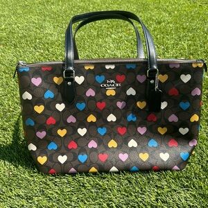 Multi heart Coach bag